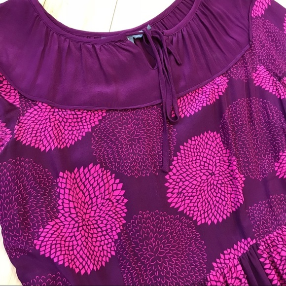 Anthropologie Girls From Savoy Silk Dress, 4. - Picture 4 of 7